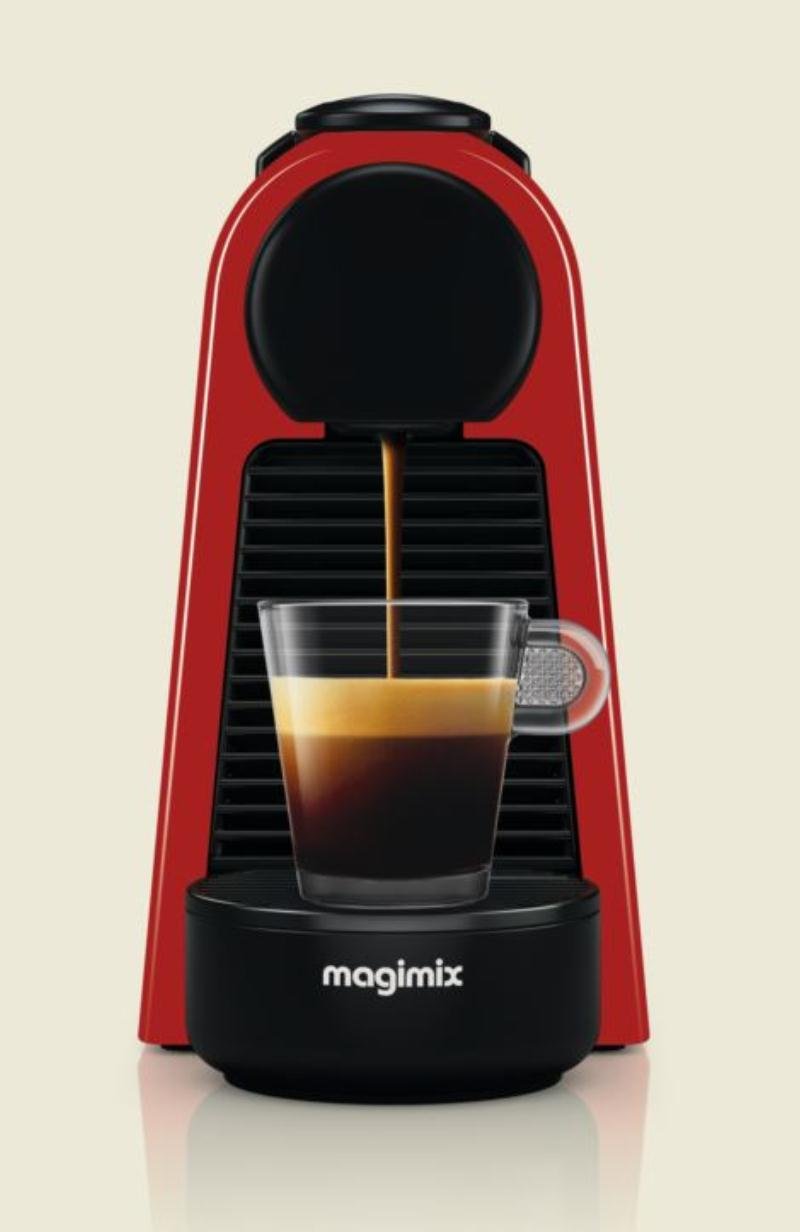 Magimix – Nespresso Essenza Mini 11366 Cafetière à Capsules, Rouge