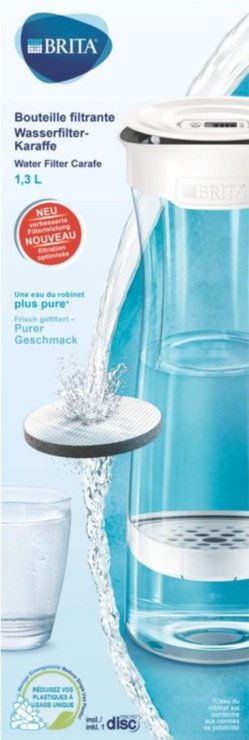 Carafe filtrante à eau pure
