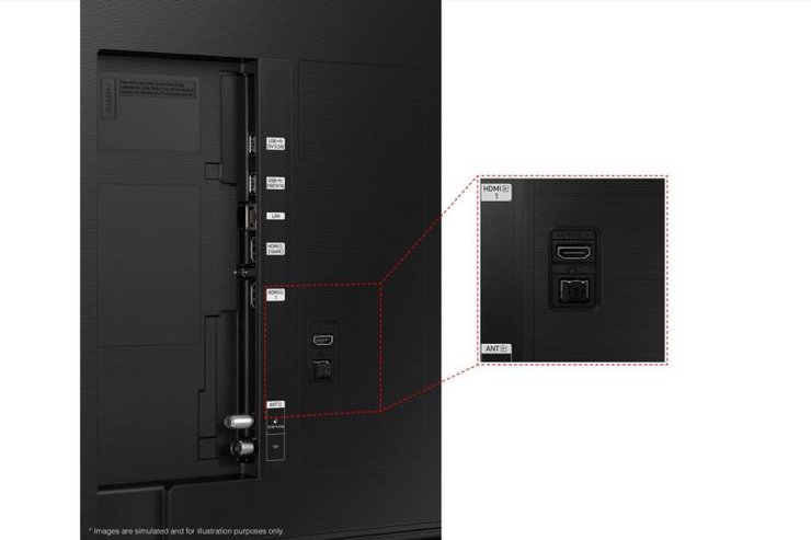 téléviseur LED Samsung arrière